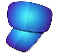 Saucer Premium Replacement Lenses for Oakley Crankshaft OO9239 Sunglasses High Defense - Glacier Blue Polarized