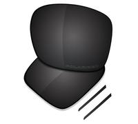 Saucer Premium Replacement Lenses for Oakley Exchange Sun OO9483 Sunglasses High Defense - Carbon Black Polarized
