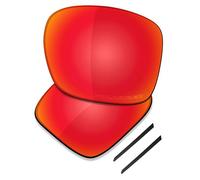 Saucer Premium Replacement Lenses for Oakley Exchange Sun OO9483 Sunglasses High Definition - Fire Red Polarized