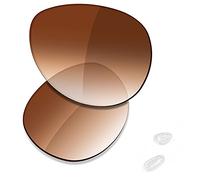 Saucer Premium Replacement Lenses for Oakley Feedback OO4079 Sunglasses High Defense - Brown Gradient Tint Polarized