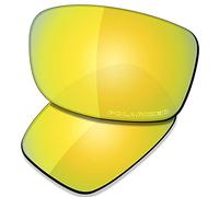 Saucer Premium Replacement Lenses for Oakley Fives Squared OO9238 Sunglasses High Defense - 24K Gold Polarized