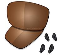 Saucer Premium Replacement Lenses for Oakley Fives Squared OO9238 Sunglasses High Defense - Amber Brown Polarized