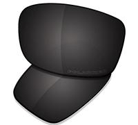 Saucer Premium Replacement Lenses for Oakley Fives Squared OO9238 Sunglasses High Definition - Carbon Black Polarized