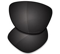 Saucer Premium Replacement Lenses for Oakley Frogskins LX OO2043 Sunglasses High Defense - Carbon Black Polarized