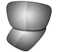 Saucer Premium Replacement Lenses for Oakley Fuel Cell OO9096 Sunglasses High Defense - Chrome Metal Polarized