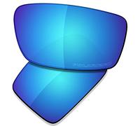 Saucer Premium Replacement Lenses for Oakley Gascan Sunglasses High Defense - Glacier Blue Polarized