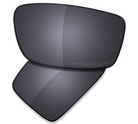 Saucer Premium Replacement Lenses for Oakley Gascan Sunglasses High Definition - Shield Black Polarized