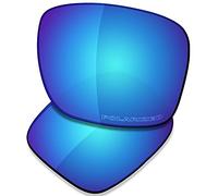 Saucer Premium Replacement Lenses for Oakley Holbrook Mix OO9384 | Holbrook OO9102 Sunglasses High Defense - Glacier Blue Polarized