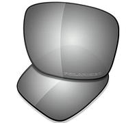 Saucer Premium Replacement Lenses for Oakley Holbrook Mix OO9384 Sunglasses High Definition - Chrome Metal Polarized