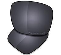 Saucer Premium Replacement Lenses for Oakley Holbrook OO9102 Sunglasses High Definition - Shield Black Polarized