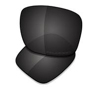 Saucer Premium Replacement Lenses for Oakley Holbrook R OO9377 | Holbrook R Low Bridge Fit OO9379 Sunglasses High Defense - Carbon Black Polarized