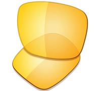 Saucer Premium Replacement Lenses for Oakley Holbrook RX OX8156 56mm Eyeglasses High Defense - HD Yellow