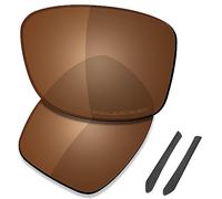Saucer Premium Replacement Lenses for Oakley Jupiter Squared OO9135 Sunglasses High Defense - Amber Brown Polarized