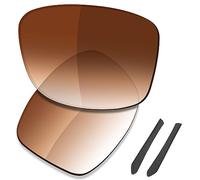 Saucer Premium Replacement Lenses for Oakley Jupiter Squared OO9135 Sunglasses High Defense - Brown Gradient Tint Polarized