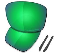 Saucer Premium Replacement Lenses for Oakley Jupiter Squared OO9135 Sunglasses High Definition - Jade Green Polarized