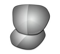Saucer Premium Replacement Lenses for Oakley Latch Beta OO9436 Sunglasses High Defense - Chrome Metal Polarized