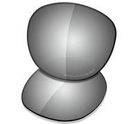 Saucer Premium Replacement Lenses for Oakley Latch OO9265 Sunglasses High Definition - Chrome Metal Polarized