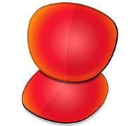 Saucer Premium Replacement Lenses for Oakley Latch OO9265 Sunglasses High Definition - Fire Red Polarized