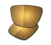 Saucer Premium Replacement Lenses for Oakley Leffingwell OO9100 Sunglasses High Defense - Bronze Gold Polarized