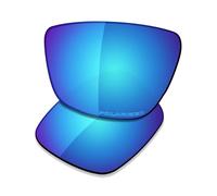Saucer Premium Replacement Lenses for Oakley Leffingwell OO9100 Sunglasses High Definition - Glacier Blue Polarized