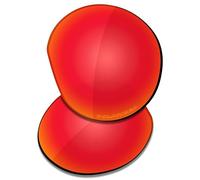 Saucer Premium Replacement Lenses for Oakley Meta HSTN OW8002 51mm Smart Glasses High Defense - Fire Red Polarized