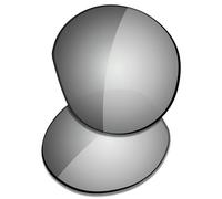 Saucer Premium Replacement Lenses for Oakley Meta HSTN OW8002 51mm Smart Glasses High Definition - Eclipse Titanium Photochromic Non Polarized