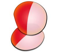 Saucer Premium Replacement Lenses for Oakley Meta HSTN OW8002 51mm Smart Glasses High Definition - Eclipse Red Photochromic Non Polarized