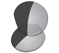 Saucer Premium Replacement Lenses for Oakley Meta HSTN OW8002 51mm Smart Glasses High Definition - Grey Photochromic Polarized Polarized