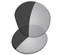 Saucer Premium Replacement Lenses for Oakley Meta HSTN OW8002 51mm Smart Glasses High Definition - Grey Photochromic Anti Blue Light Non Polarized