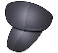 Saucer Premium Replacement Lenses for Oakley Monster Dog Sunglasses High Definition - Shield Black Polarized