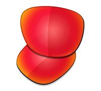 Saucer Premium Replacement Lenses for Oakley Reedmace OO9126 | Reedmace Asian Fit OO9126F Sunglasses High Definition - Fire Red Polarized