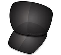 Saucer Premium Replacement Lenses for Oakley Sliver OO9262 Sunglasses High Defense - Carbon Black Polarized