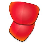 Saucer Premium Replacement Lenses for Oakley Sylas OO9448 Sunglasses High Defense - Fire Red Polarized