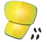 Saucer Premium Replacement Lenses for Oakley Turbine OO9263 Sunglasses High Definition - 24K Gold Polarized