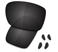 Saucer Premium Replacement Lenses for Oakley Turbine OO9263 Sunglasses High Definition - Carbon Black Polarized
