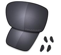 Saucer Premium Replacement Lenses for Oakley Turbine OO9263 Sunglasses High Definition - Shield Black Polarized