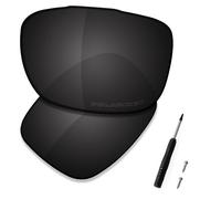 Saucer Premium Replacement Lenses for Oakley TwoFace OO9189 Sunglasses High Defense - Carbon Black Polarized