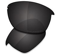 Saucer Premium Replacement Lenses for Oakley Unstoppable OO9191 Sunglasses High Defense - Carbon Black Polarized