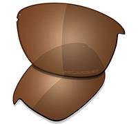 Saucer Premium Replacement Lenses for Oakley Unstoppable OO9191 Sunglasses High Definition - Amber Brown Polarized