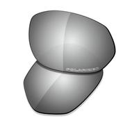Saucer Premium Replacement Lenses for Oakley Wire Tap 2.0 RX OX5152 54mm Eyeglasses High Defense - Chrome Metal Polarized