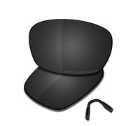 Saucer Premium Replacement Lenses & Nosepad for Oakley Metalink OX8153 55mm Eyeglasses High Defense - Carbon Black Polarized