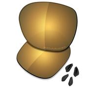Saucer Premium Replacement Lenses & Nosepads for Oakley Break Point OO9168 Sunglasses High Definition - Bronze Gold Polarized