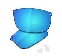 Saucer Premium Replacement Lenses & Nosepads for Oakley Carbon Blade OO9174 Sunglasses High Definition - Glacier Blue Polarized