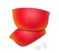 Saucer Premium Replacement Lenses & Nosepads for Oakley Carbon Blade OO9174 Sunglasses High Definition - Fire Red Polarized