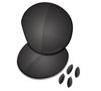 Saucer Premium Replacement Lenses & Nosepads for Oakley Clifden OO9440 Sunglasses High Defense - Carbon Black Polarized