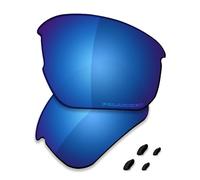 Saucer Premium Replacement Lenses & Nosepads for Oakley Flak Beta OO9363 | Flak Beta Asian Fit OO9372 Sunglasses High Definition - Midnight Blue Polarized