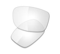 Saucer Premium Replacement Lenses & Nosepads for Oakley Si Ballistic Shocktube OO9329 Sunglasses High Defense - HD Clear Non Polarized