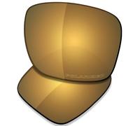Saucer Premium Replacement Lenses & Nosepads for Oakley Split Shot OO9416 Sunglasses High Defense - Bronze Gold Polarized