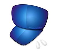 Saucer Premium Replacement Lenses & Nosepads for Oakley Tincan OO4082 Sunglasses High Definition - Midnight Blue Polarized