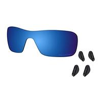 Saucer Premium Replacement Lenses & Nosepads for Oakley Turbine Rotor OO9307 Sunglasses High Definition - Midnight Blue Polarized